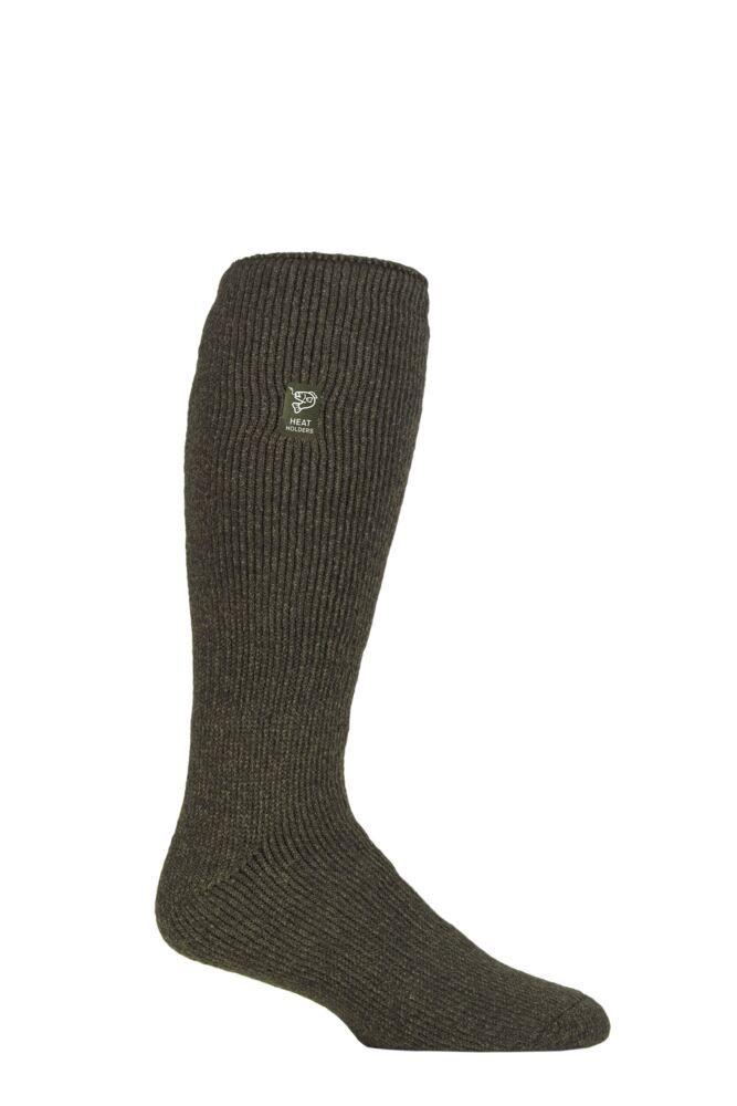 Sockshop Heat HoldersMens 2.3 Tog Outdoor Plain Long Leg Angling Socks