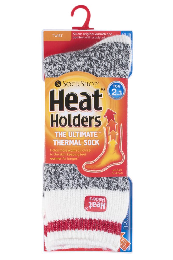 sockshop Heat HoldersMens 2.3 Tog Patterned & Plain Thermal Socks