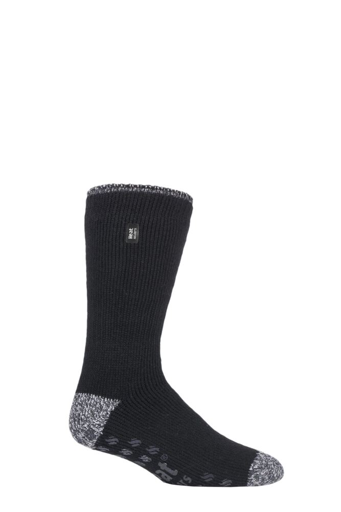 Sockshop Heat HoldersMens 2.3 Tog Plain & Patterned Slipper Socks
