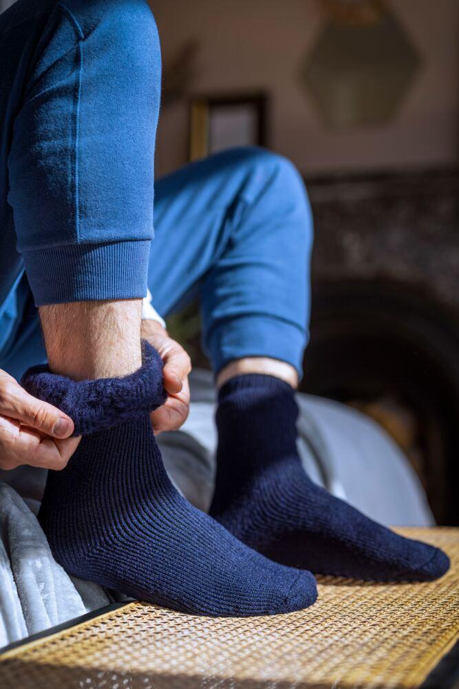 Sockshop Heat HoldersMens 2.3 Tog Plain Slipper Socks