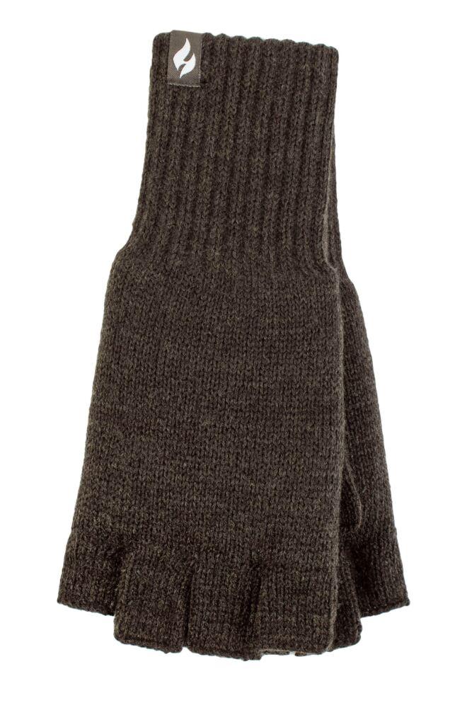 Sockshop Heat HoldersMens 3.2 Tog Heatweaver Yarn Fingerless Gloves