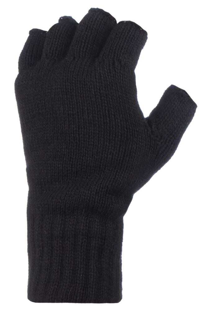 Sockshop Heat HoldersMens 3.2 Tog Heatweaver Yarn Fingerless Gloves