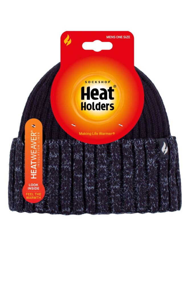 sockshop Heat HoldersMens Halmstad Chunky Twist Turnover Hat