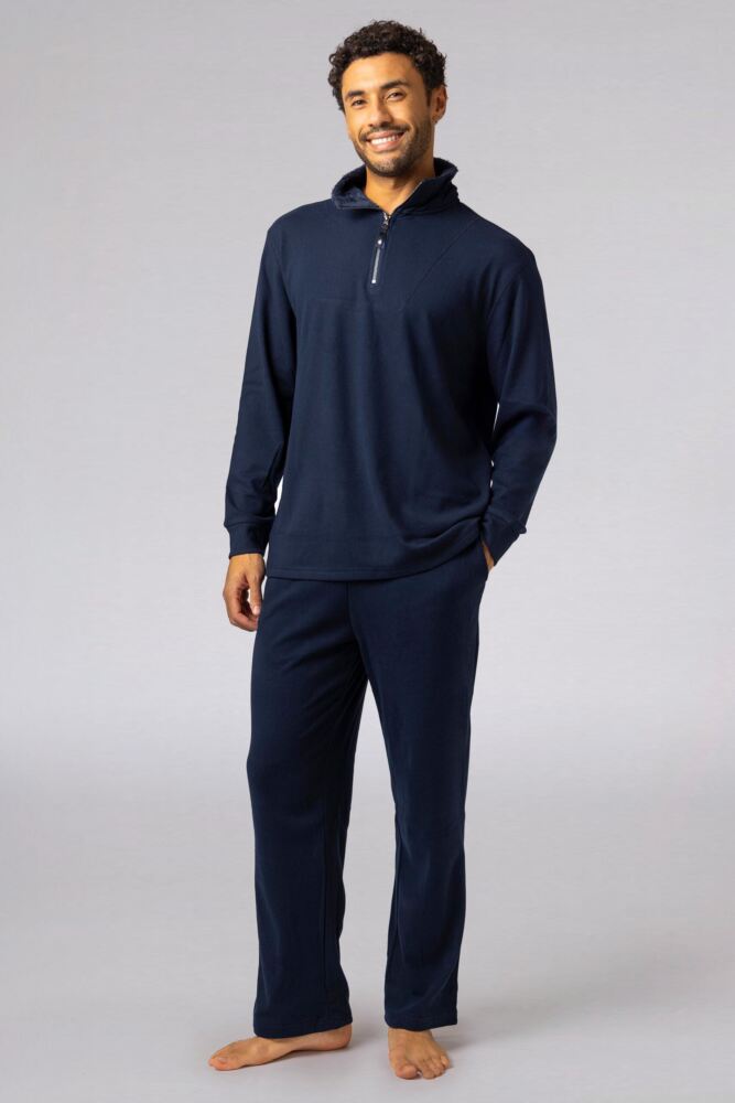 Sockshop Heat HoldersMens Quarter Zip Thermal Lounge Top