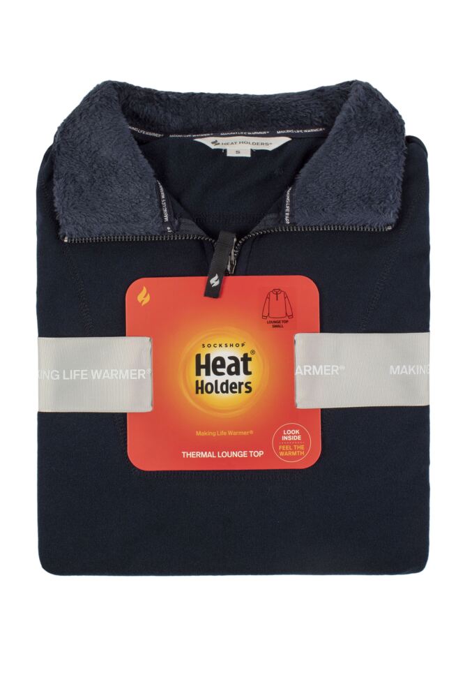 sockshop Heat HoldersMens Quarter Zip Thermal Lounge Top