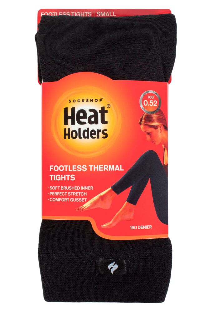 sockshop Heat HoldersWomens 0.52 Tog Footless Thermal Tights