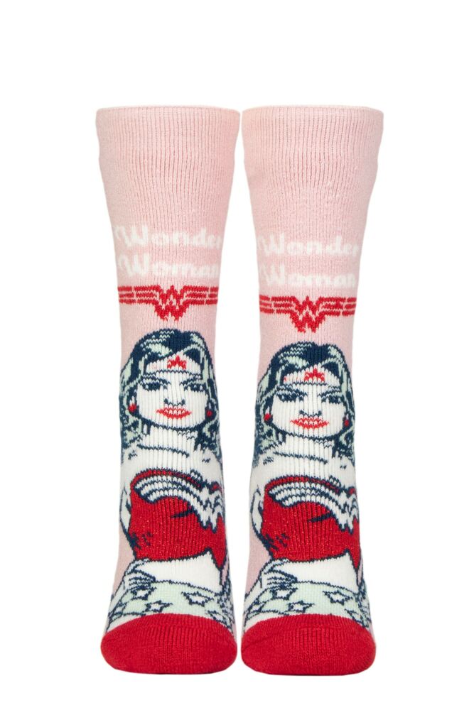 Sockshop Heat HoldersWomens 1.6 Tog DC Wonder Woman Lite Thermal Socks