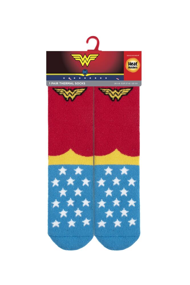 sockshop Heat HoldersWomens 1.6 Tog DC Wonder Woman Lite Thermal Socks