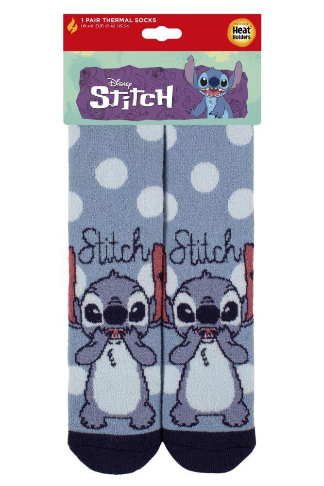 Sockshop Heat HoldersWomens 1.6 Tog Disney Stitch Lite Thermal Socks