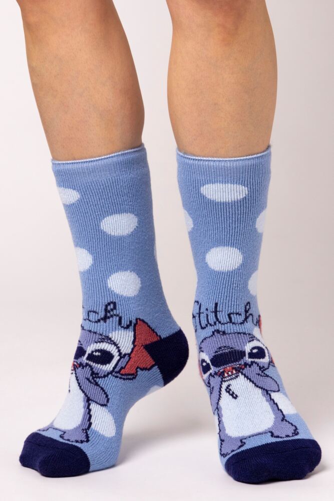 Sockshop Heat HoldersWomens 1.6 Tog Disney Stitch Lite Thermal Socks