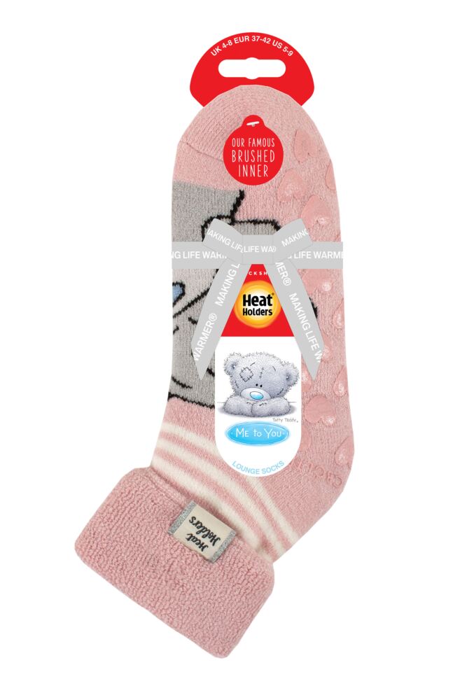 Sockshop Heat HoldersWomens 1.6 TOG Lite Me To You Tatty Teddy Thermal Lounge Slipper Socks