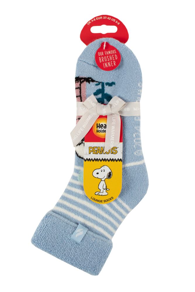 Sockshop Heat HoldersWomens 1.6 TOG Lite Peanuts Snoopy Thermal Lounge Socks