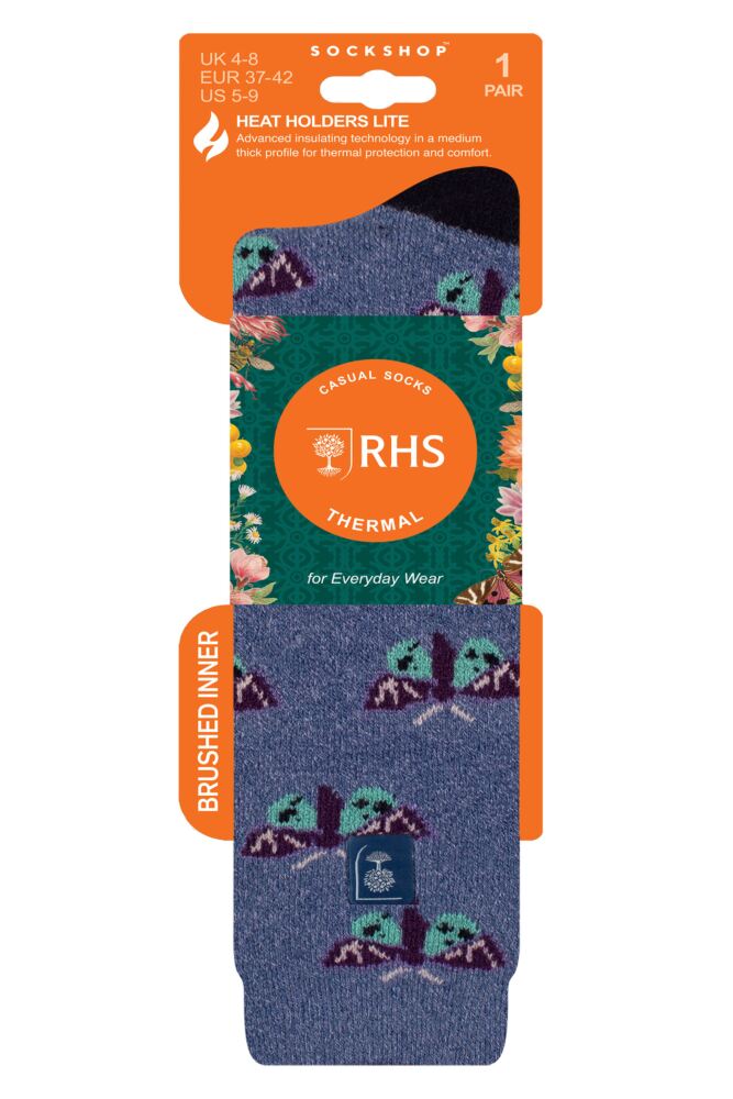 Sockshop Heat HoldersWomens 1.6 Tog The Royal Horticultural Society Lite Thermal Wellington Boot Socks