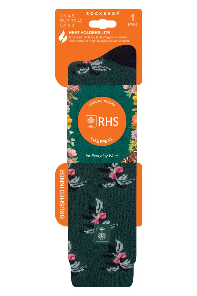 sockshop Heat HoldersWomens 1.6 Tog The Royal Horticultural Society Lite Thermal Wellington Boot Socks