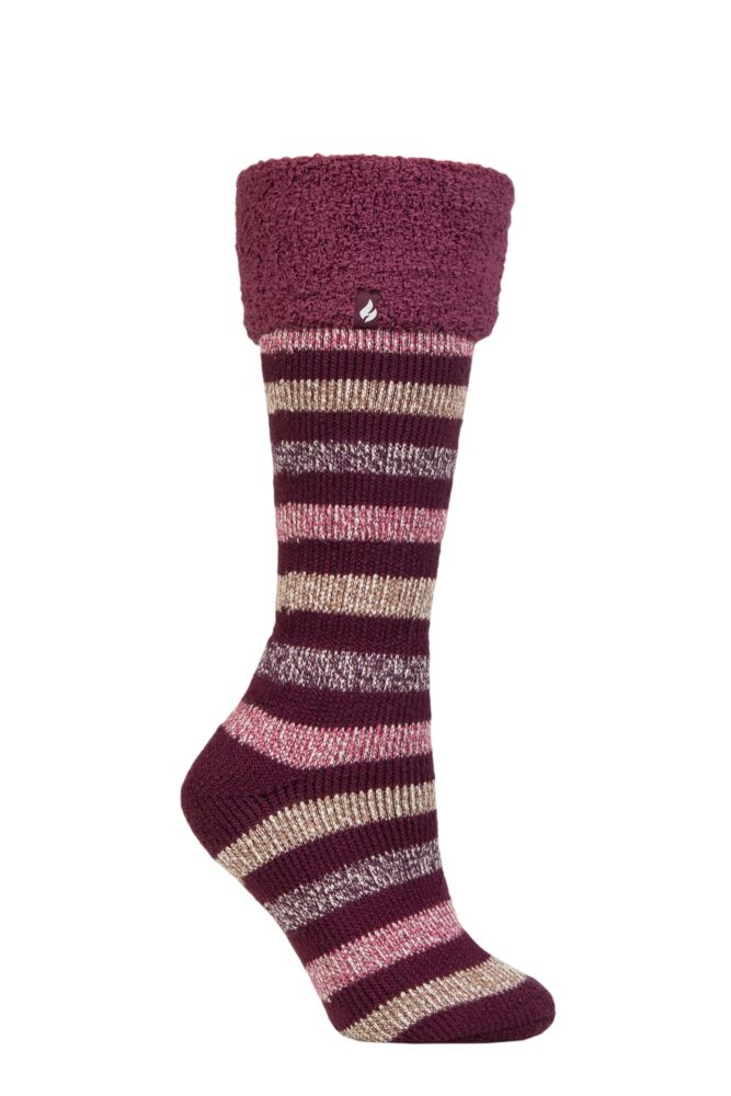 Sockshop Heat HoldersWomens 2.3 Tog Hellebore Cosy Cuff Wellington Boot Socks