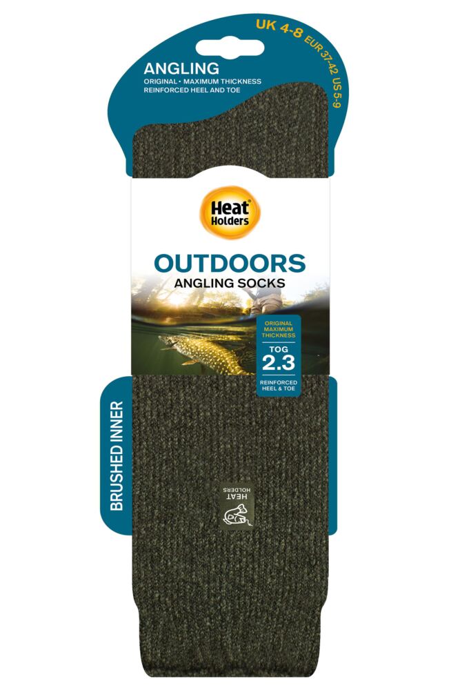 sockshop Heat HoldersWomens 2.3 Tog Outdoor Plain Long Leg Angling Socks