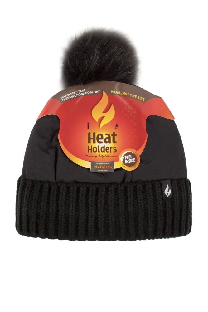 Sockshop Heat HoldersWomens Brooklyn Water Resistant Hat With Pom Pom