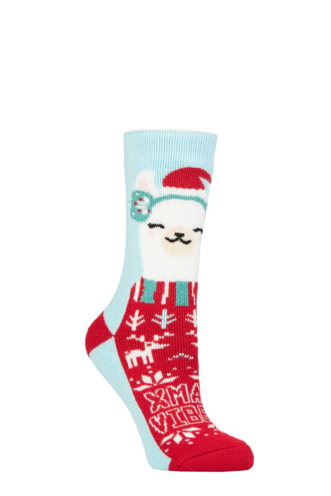 Sockshop Heat HoldersWomens Christmas Lite Thermal Socks