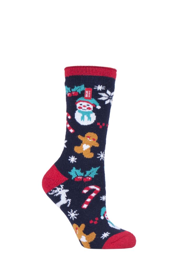 Sockshop Heat HoldersWomens Christmas Lite Thermal Socks