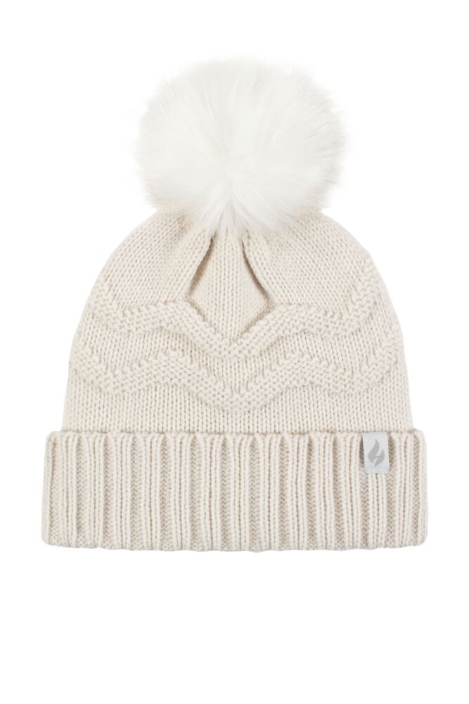 Sockshop Heat HoldersWomens Cotswolds Turnover Pom Pom Hat