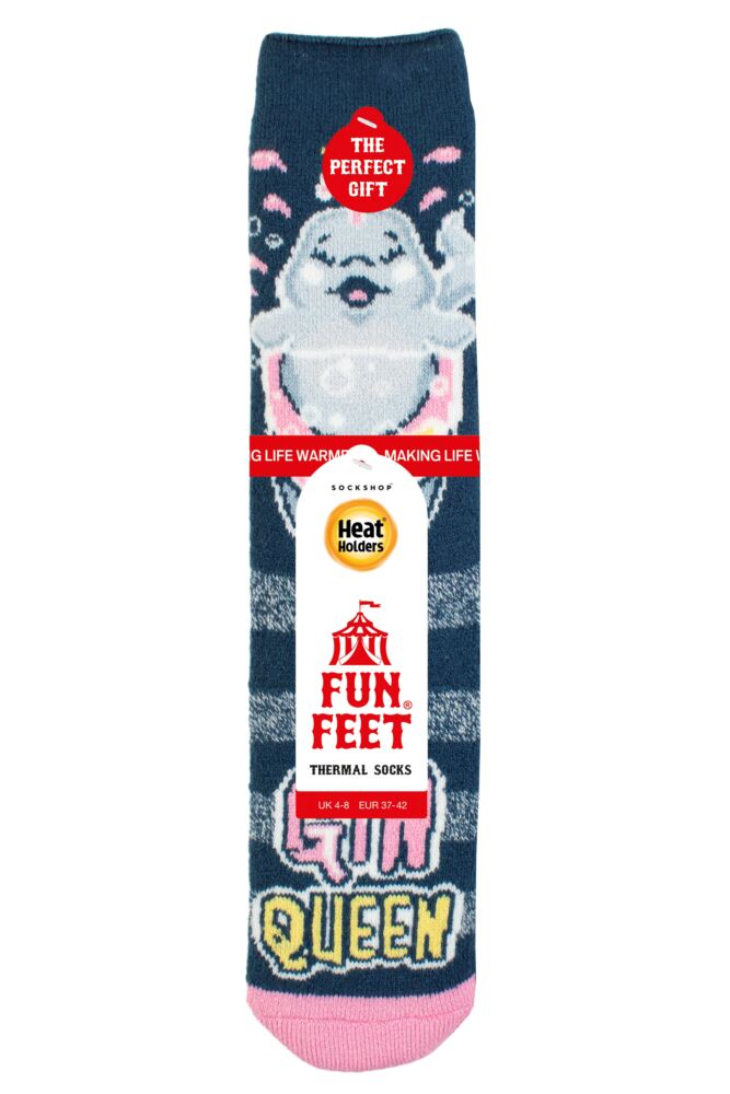 sockshop Heat HoldersWomens Fun Feet Lite Thermal Socks