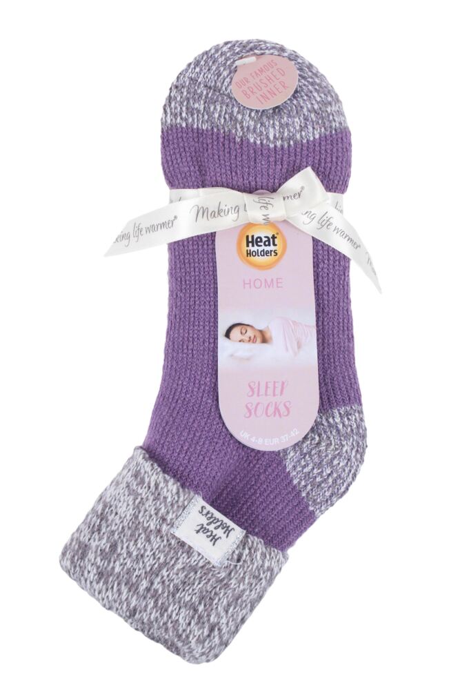 sockshop Heat HoldersWomens Sleep Rib Turn Over Cuff Socks