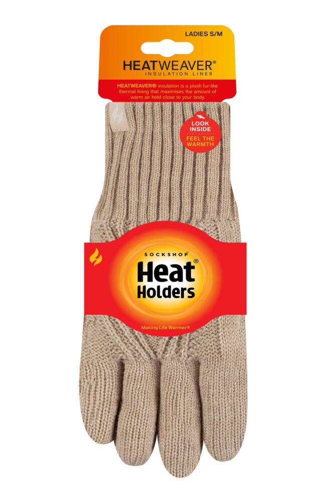 sockshop Heat HoldersWomens Tampere Centre Cable Gloves