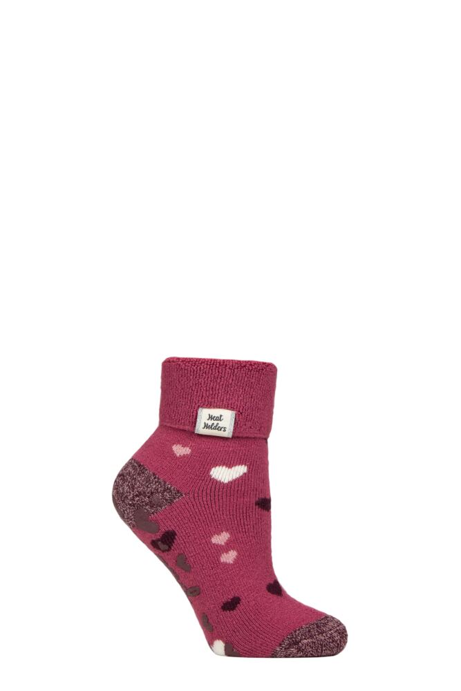 Sockshop Heat HoldersWomens Turn Over Cuff Lite Lounge Socks