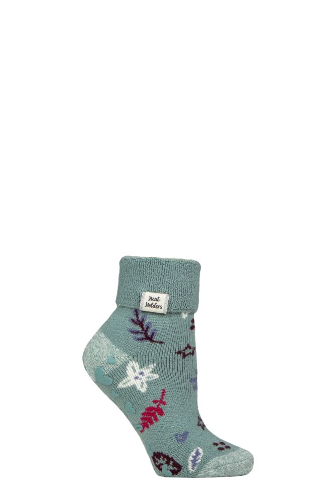 Sockshop Heat HoldersWomens Turn Over Cuff Lite Lounge Socks