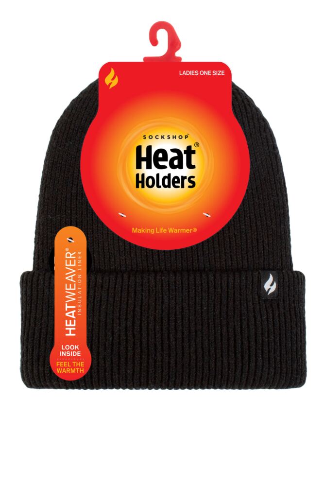 Sockshop Heat HoldersWomens Vermont Fine Rib Turnover Cuff Hat