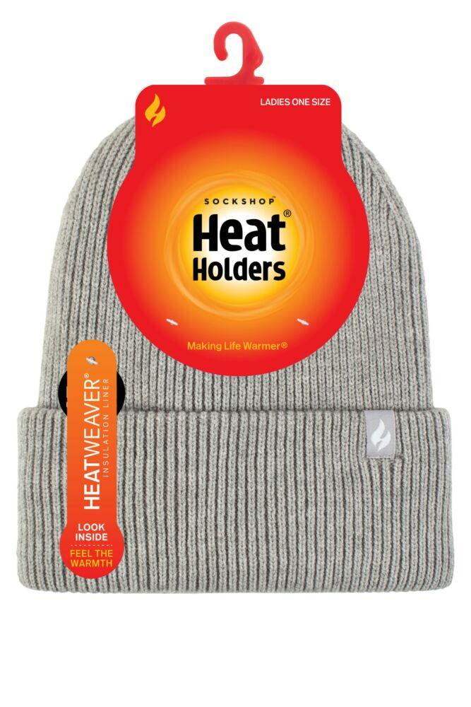 sockshop Heat HoldersWomens Vermont Fine Rib Turnover Cuff Hat