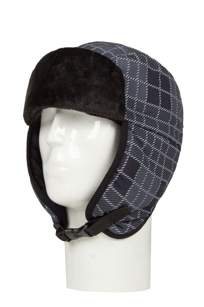 Sockshop Heat LockersMens Heat Holders Tim Aviator Plaid Hat With Plush Cuff