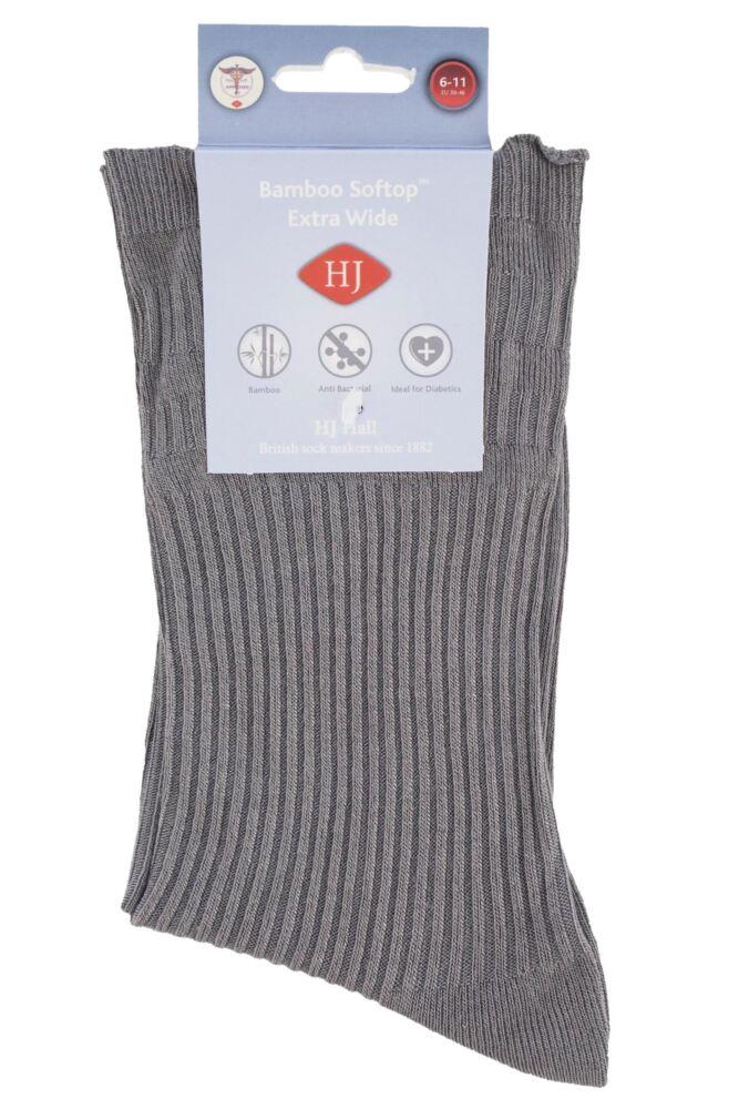 sockshop HJ HallMens Bamboo Extra Wide Softop Socks