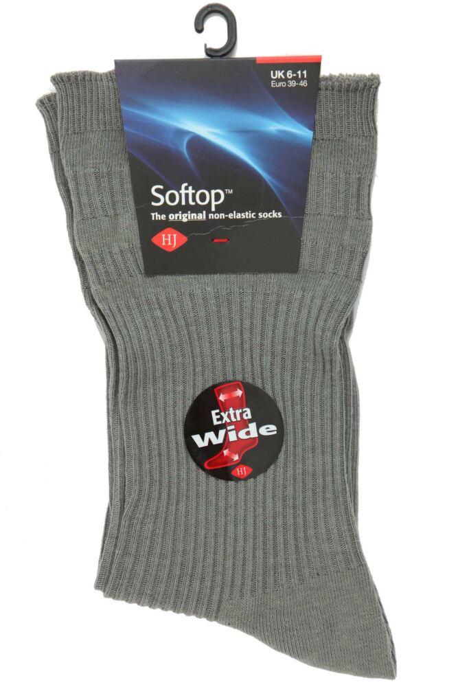sockshop HJ HallMens Cotton Extra Wide Softop Socks
