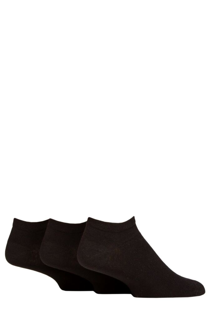 Sockshop IOMIMens Cotton Diabetic Trainer Socks 3-Pair