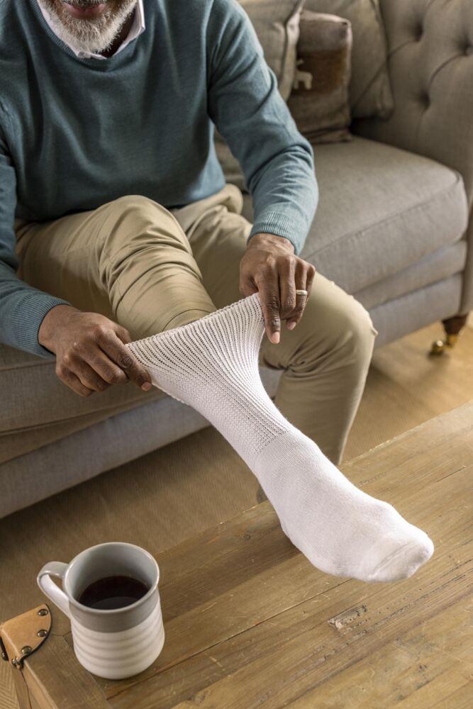 Sockshop IOMIMens Cushioned Foot Diabetic Socks 3-Pair