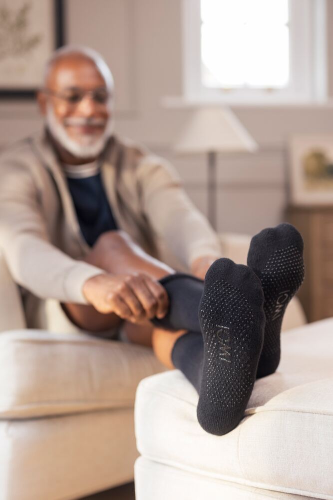 Sockshop IOMIMens FootNurse Diabetic Slipper Socks 3-Pair