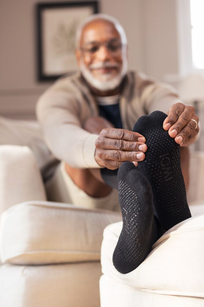 Sockshop IOMIMens FootNurse Diabetic Slipper Socks 3-Pair