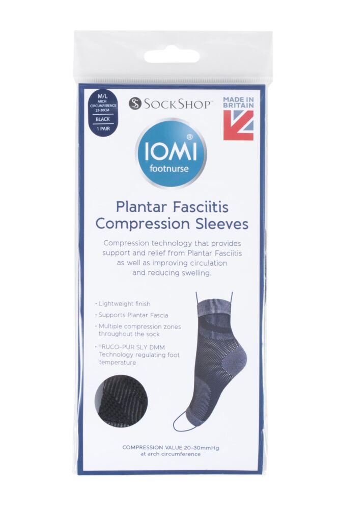 sockshop IOMIMens & Womens Plantar Fasciitis Compression Sock Sleeves