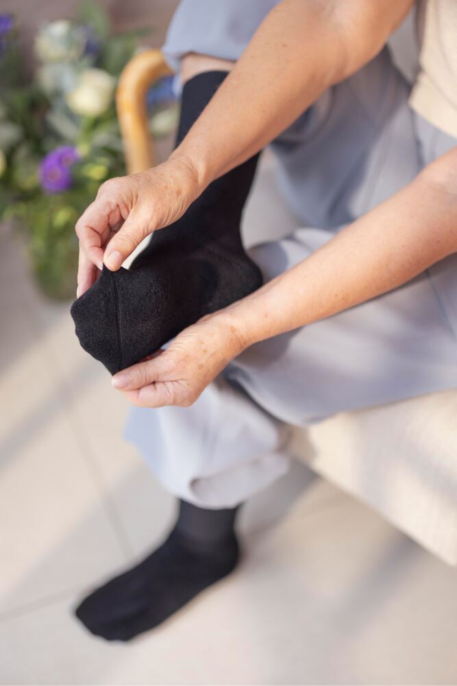 Sockshop IOMIWomens Bamboo FootNurse Inside Out Upside Down Diabetic Socks