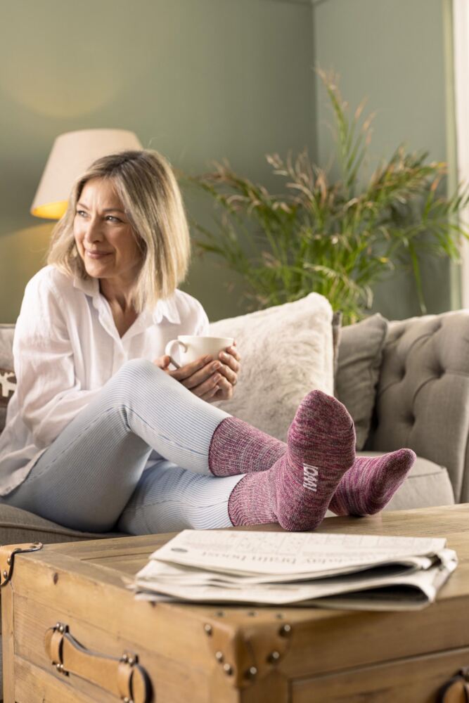 Sockshop IOMIWomens FootNurse Cushioned Diabetic Socks 3-Pair