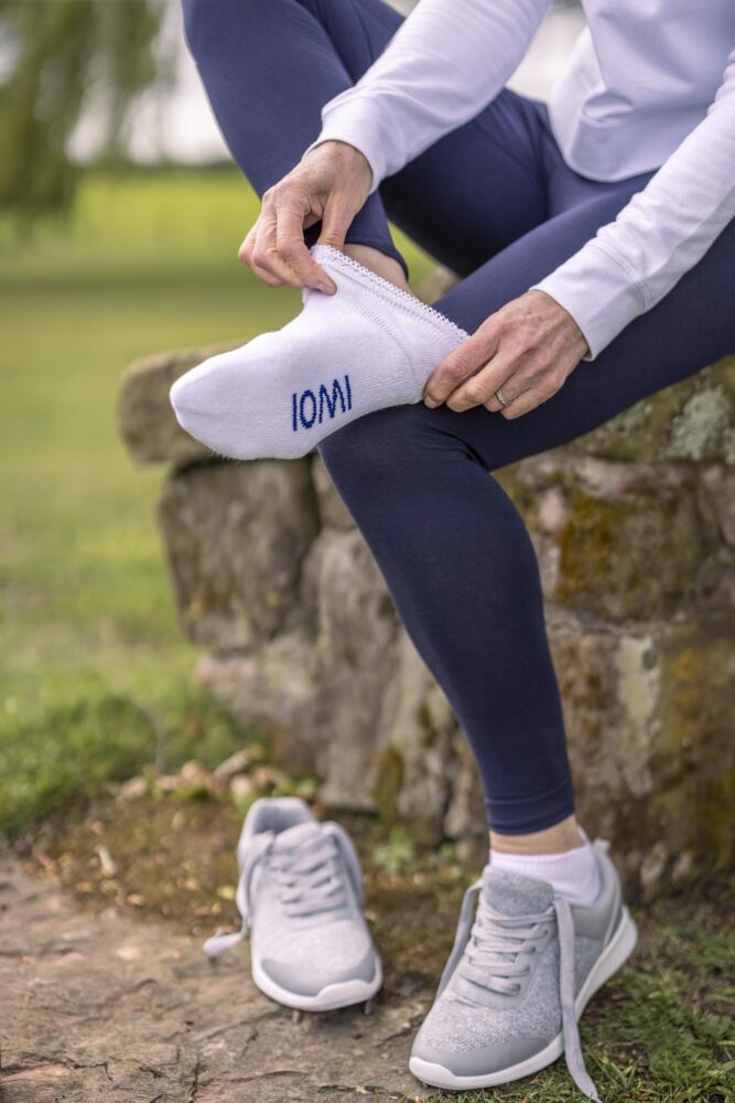 Sockshop IOMIWomens FootNurse Cushioned Diabetic Trainer Socks 3-Pair