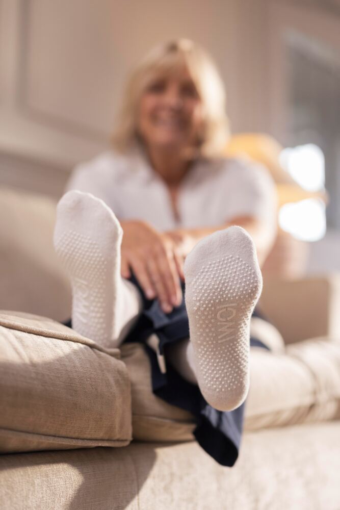 Sockshop IOMIWomens FootNurse Diabetic Slipper Socks 3-Pair