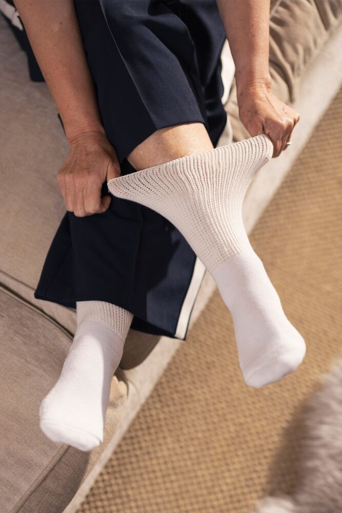 Sockshop IOMIWomens FootNurse Diabetic Slipper Socks 3-Pair