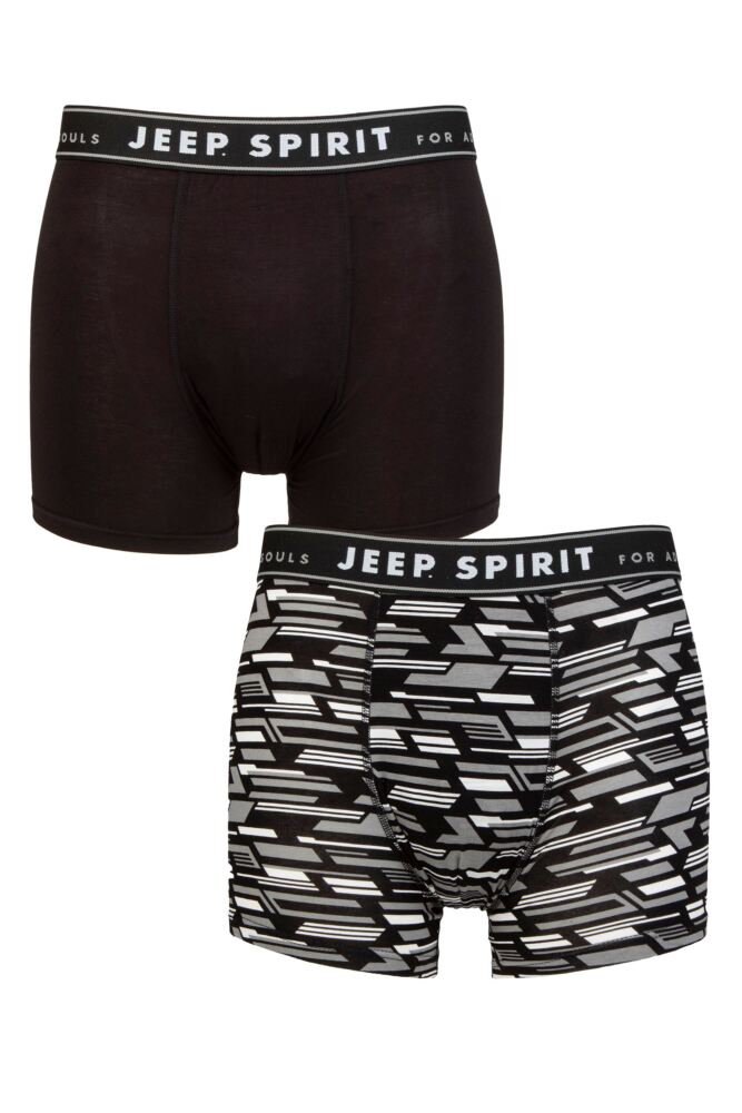 Sockshop JeepMens Bamboo Camo Printed Trunks 2-Pair