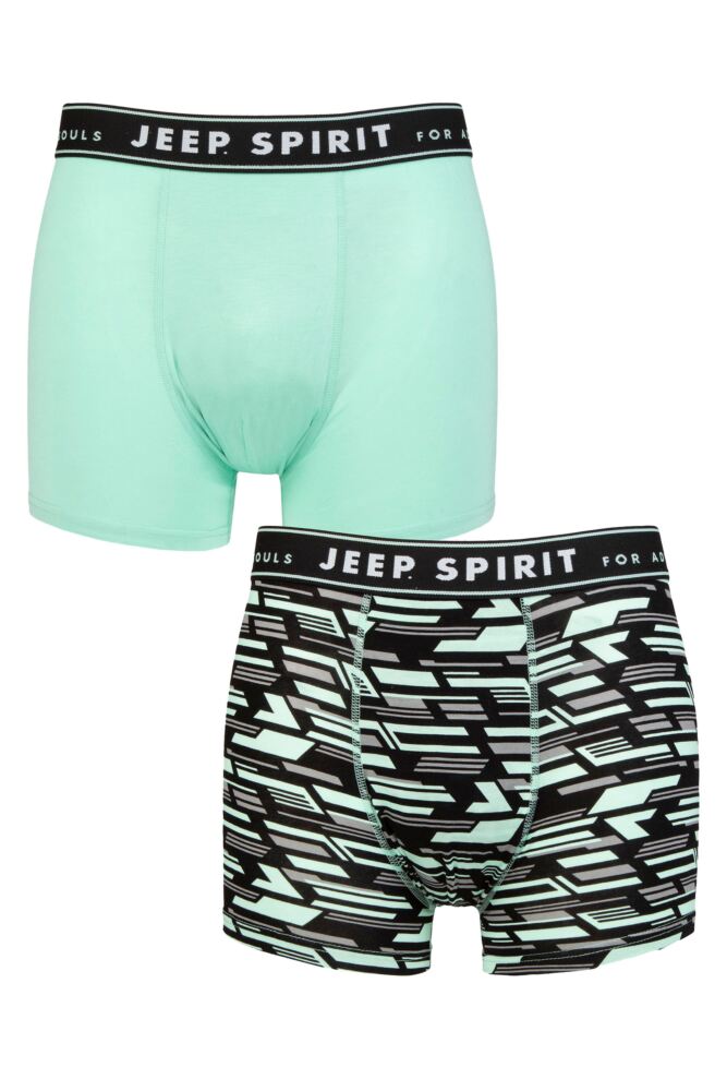 Sockshop JeepMens Bamboo Camo Printed Trunks 2-Pair