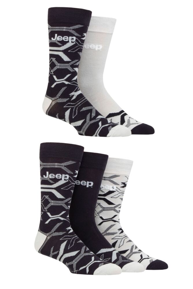 Sockshop JeepMens Bamboo Everyday Leisure Socks 5-Pair