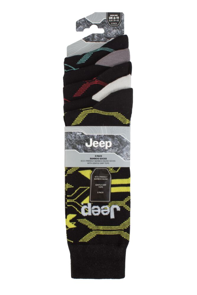 sockshop JeepMens Bamboo Everyday Leisure Socks 5-Pair