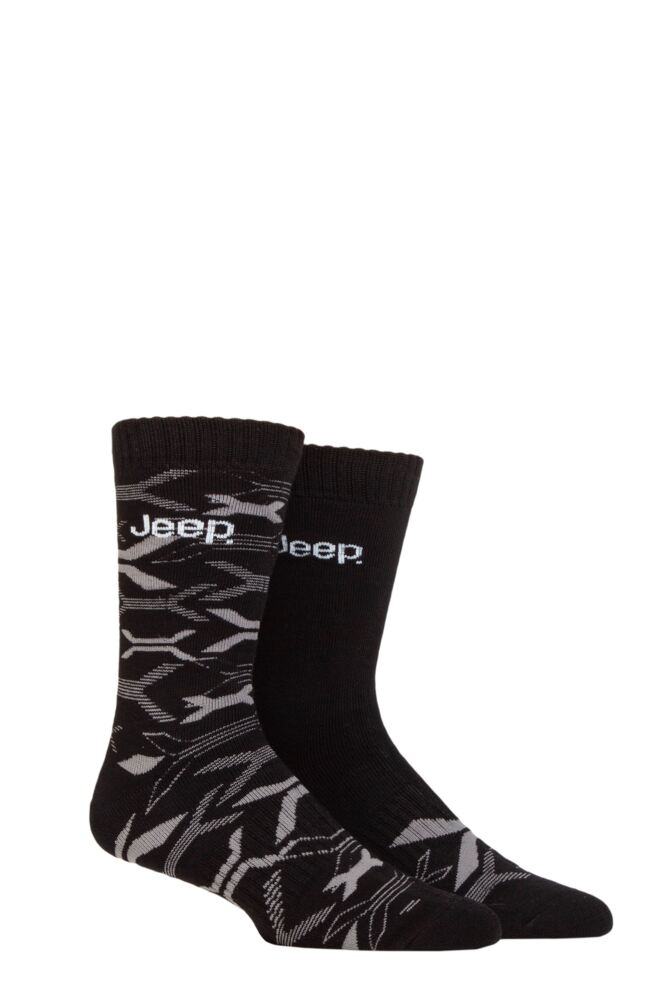 Sockshop JeepMens Bamboo Heavy Cushioned Boot Socks 2-Pair