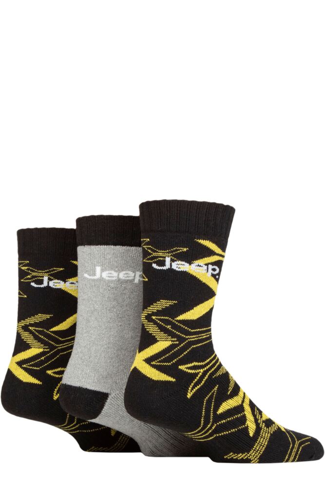 Sockshop JeepMens Cotton Blend Camo Boot Socks 3-Pair